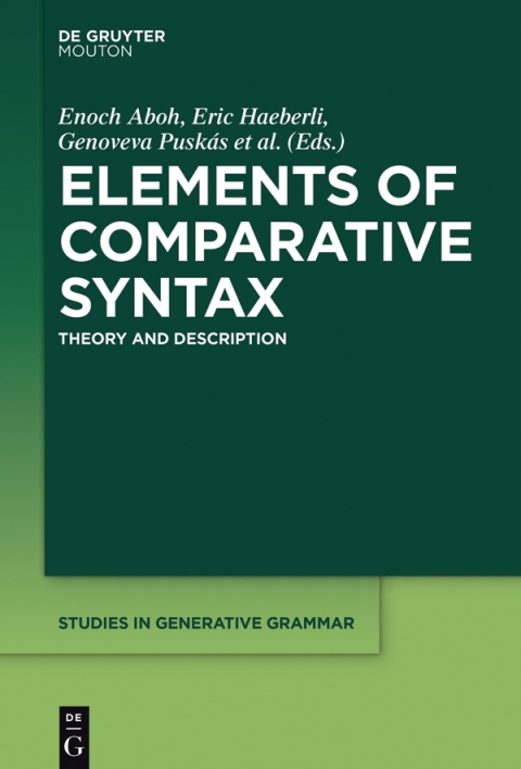 Cover image for book Elements of Comparative Syntax
