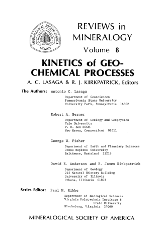 Kinetics of Geochemical Processes