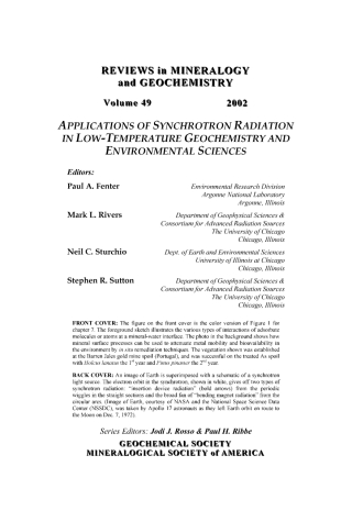 Applications of Synchrotron Radiation in Low-Temperature Geochemistry and Environmental Science