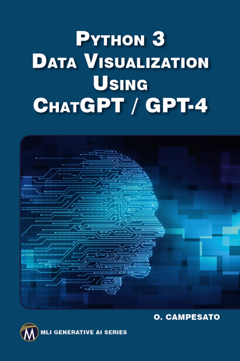 Cover image for book Python 3 and Data Visualization Using ChatGPT /GPT-4