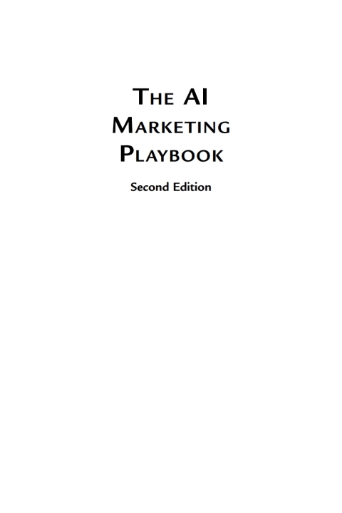 Cover image for book The AI Marketing Playbook