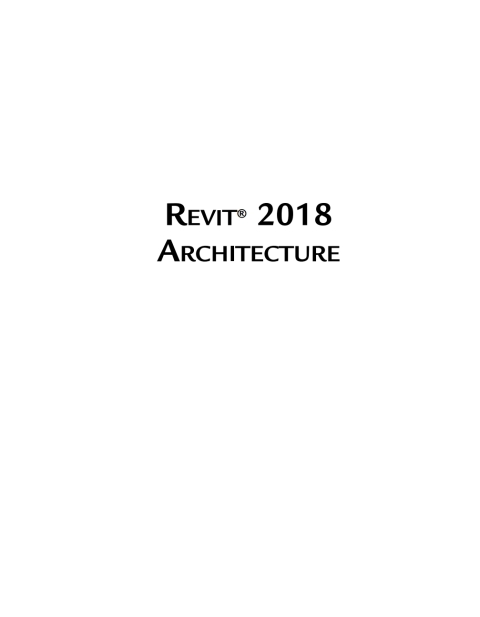 Cover image for book Revit 2018 Architecture