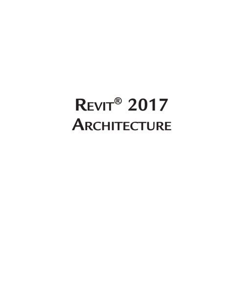Cover image for book Revit 2017 Architecture