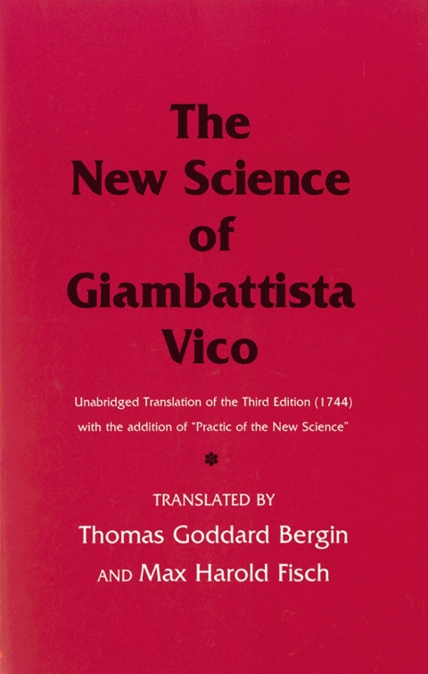 Cover image for book The New Science of Giambattista Vico