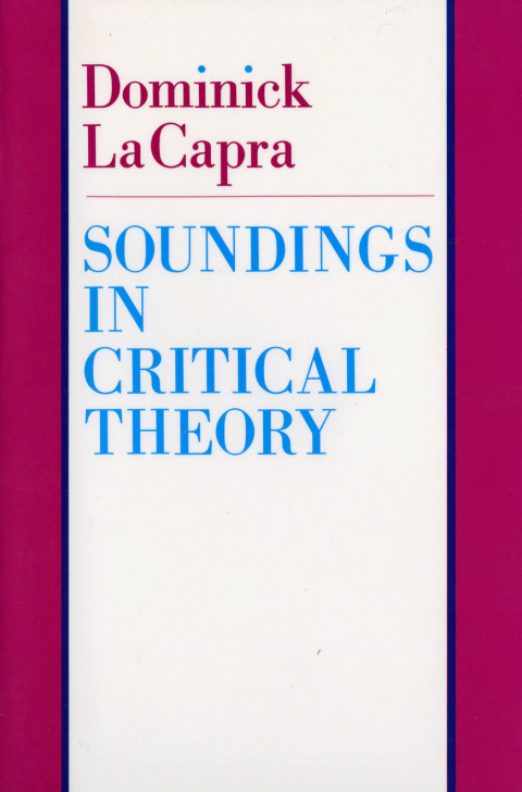 Cover image for book Soundings in Critical Theory