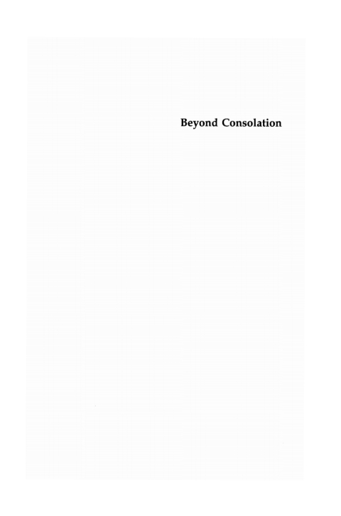 Cover image for book Beyond Consolation
