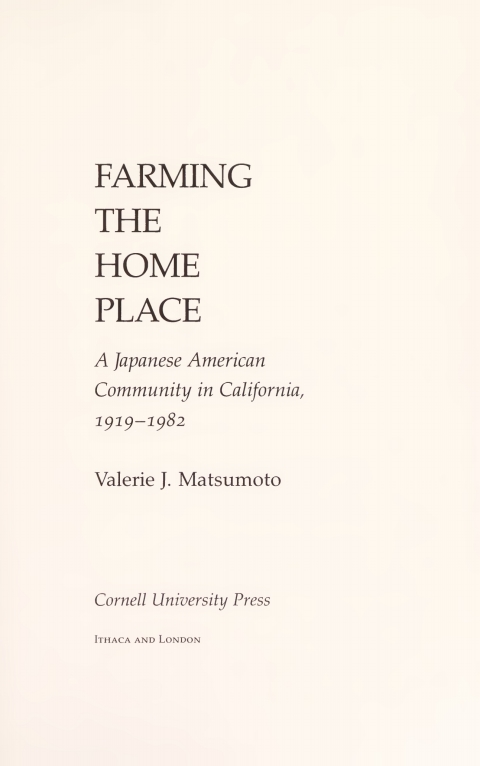 Cover image for book Farming the Home Place