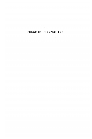 Frege in Perspective