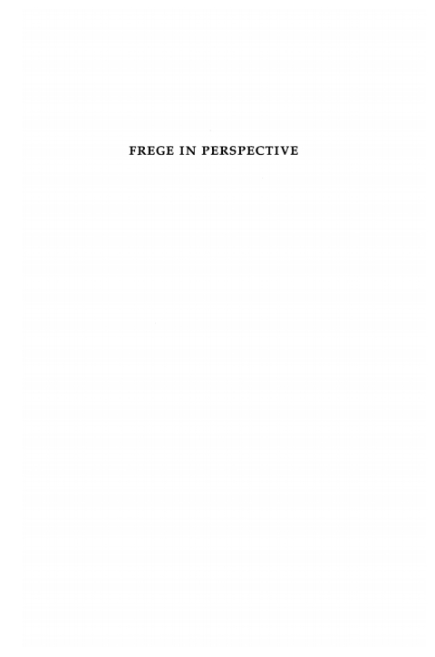 Cover image for book Frege in Perspective
