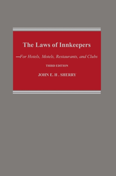 Cover image for book Study Guide to John E. H. Sherry, "The Laws of Innkeepers, Third Edition"
