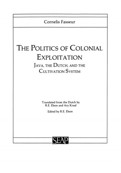 Cover image for book The Politics of Colonial Exploitation