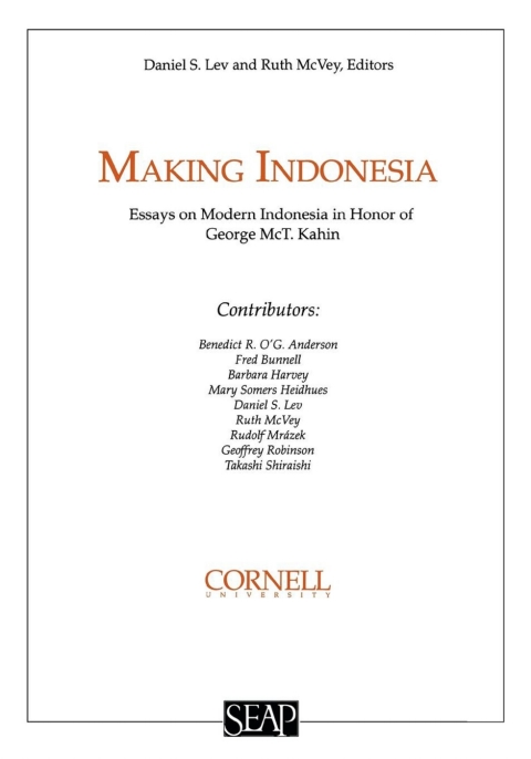 Cover image for book Making Indonesia