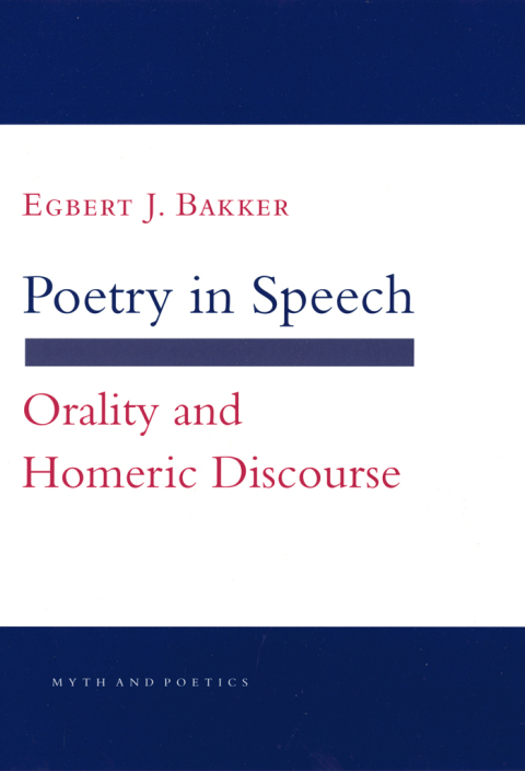 Cover image for book Poetry in Speech