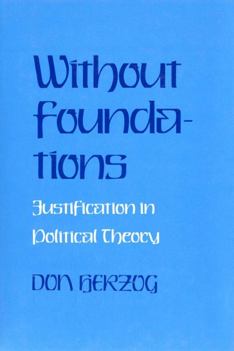 Cover image for book Without Foundations