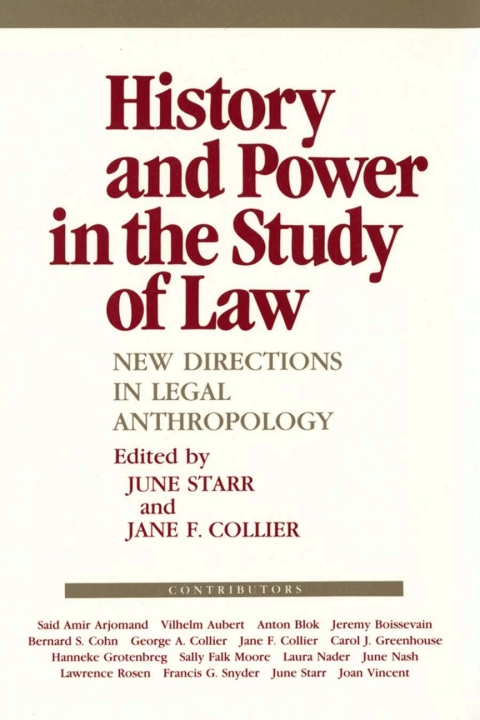 Cover image for book History and Power in the Study of Law