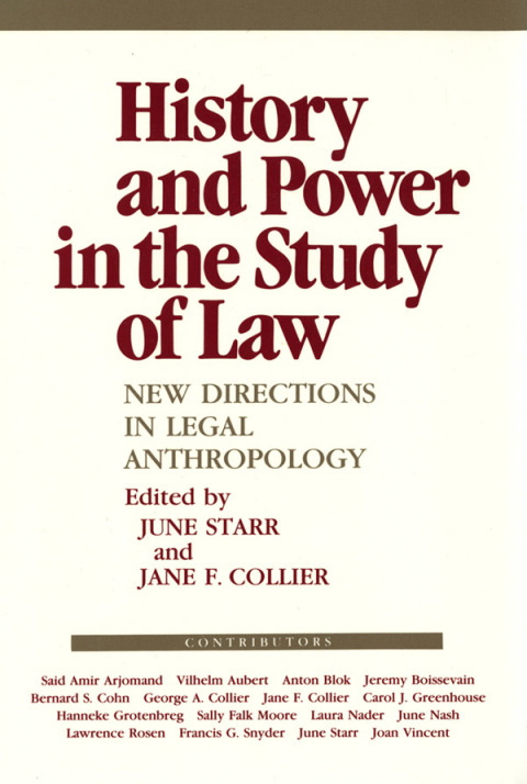 Cover image for book History and Power in the Study of Law