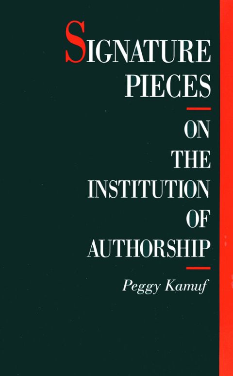 Cover image for book Signature Pieces