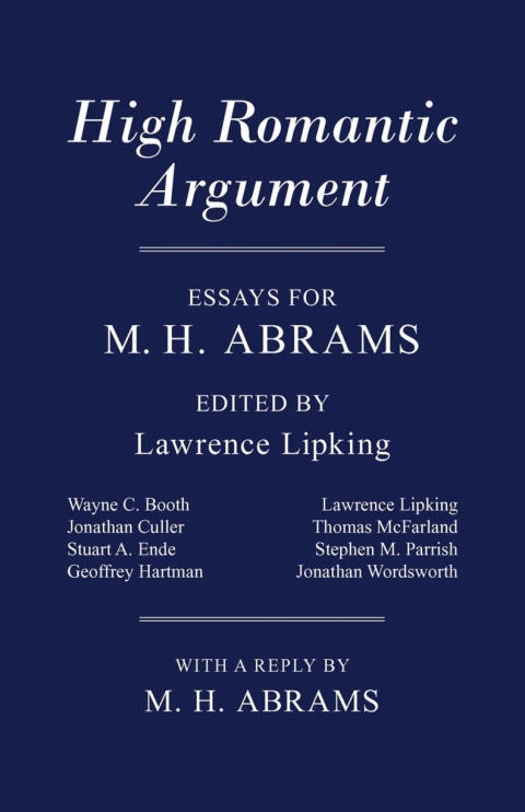 Cover image for book High Romantic Argument