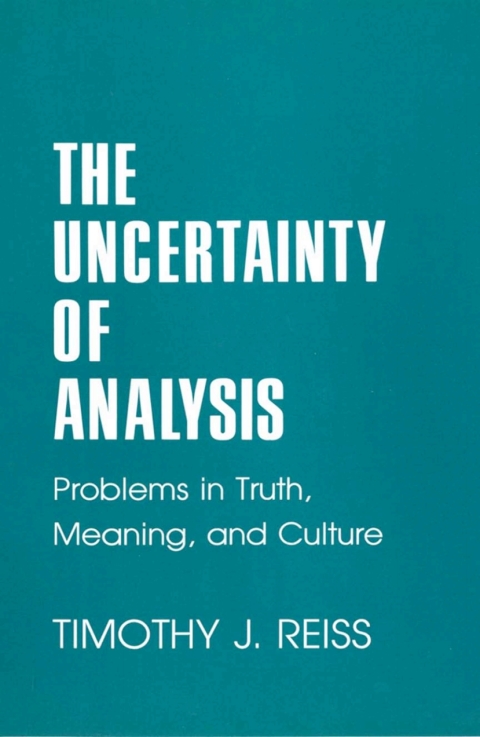Cover image for book The Uncertainty of Analysis