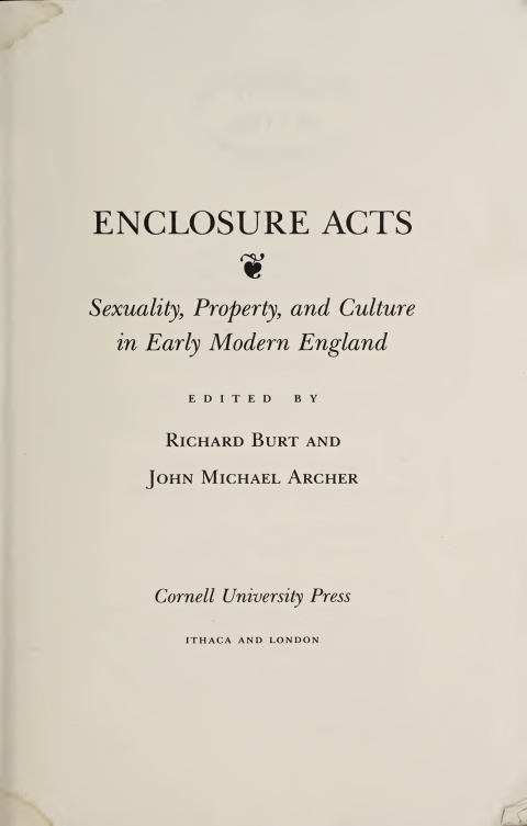 Cover image for book Enclosure Acts