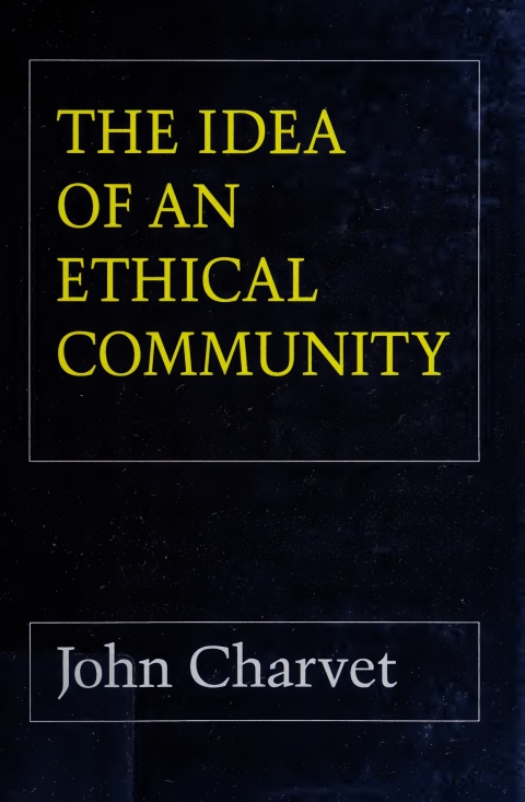 Cover image for book The Idea of an Ethical Community