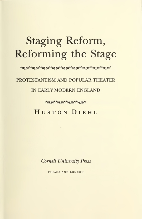 Cover image for book Staging Reform, Reforming the Stage