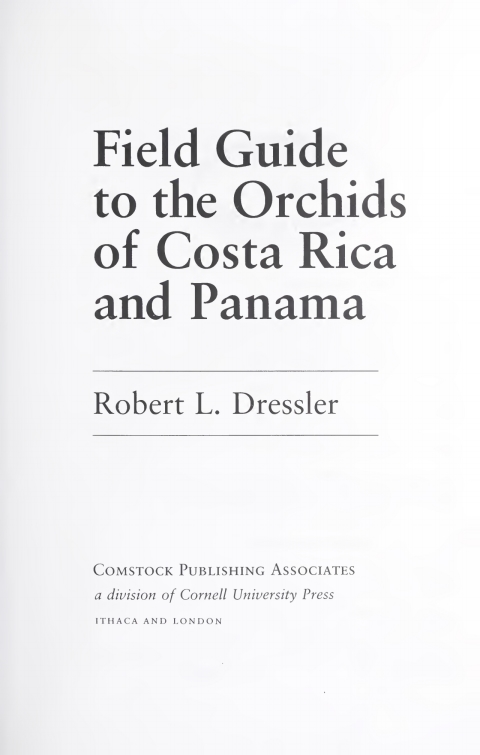 Cover image for book Field Guide to the Orchids of Costa Rica and Panama
