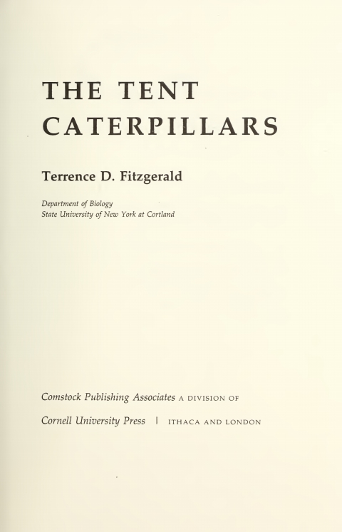 Cover image for book The Tent Caterpillars