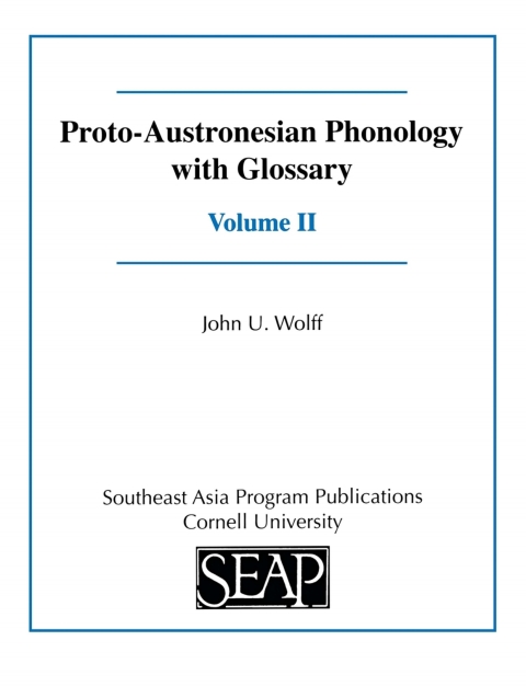 Cover image for book Proto-Austronesian Phonology with Glossary