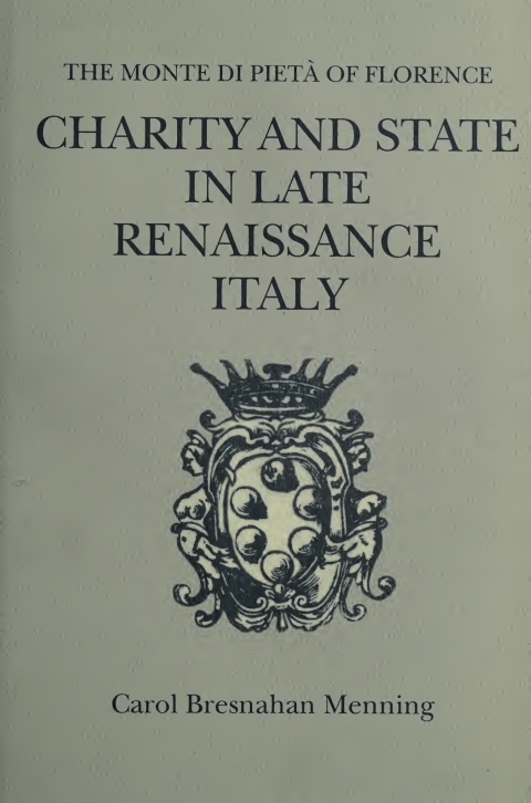 Cover image for book Charity and State in Late Renaissance Italy