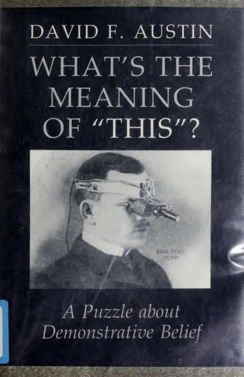 Cover image for book What's the Meaning of "This''?