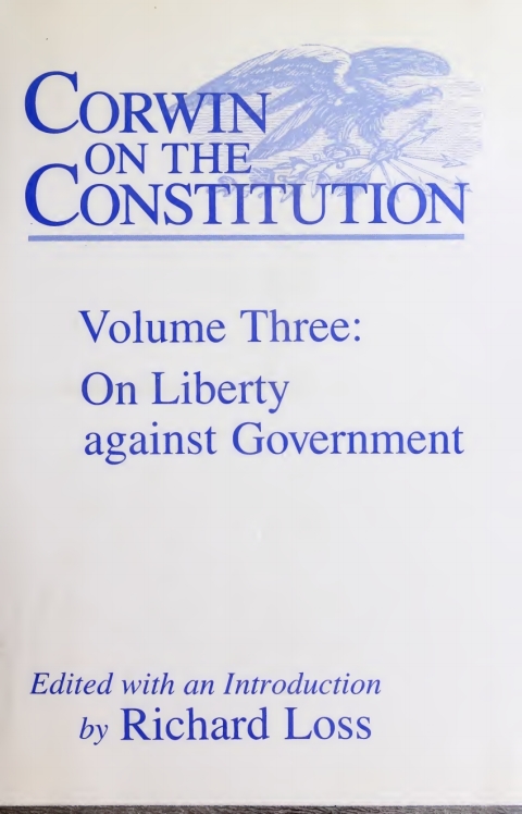 Cover image for book Corwin on the Constitution
