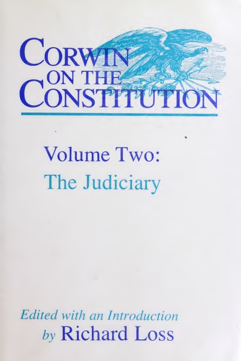 Cover image for book Corwin on the Constitution