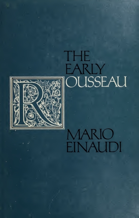 Cover image for book The Early Rousseau
