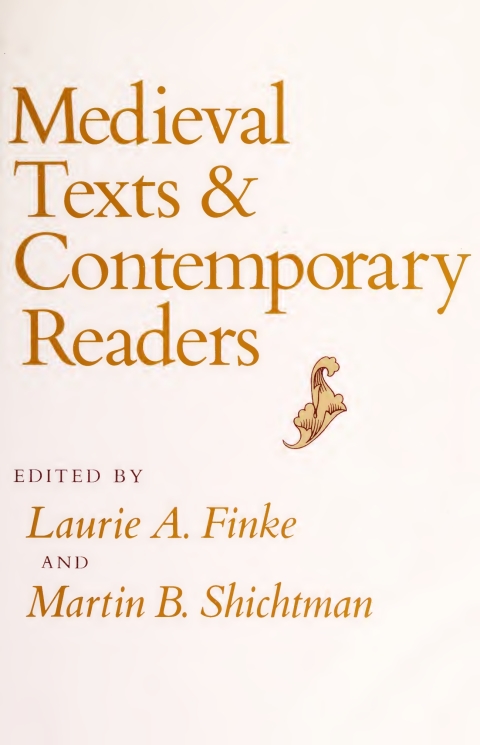 Cover image for book Medieval Texts and Contemporary Readers