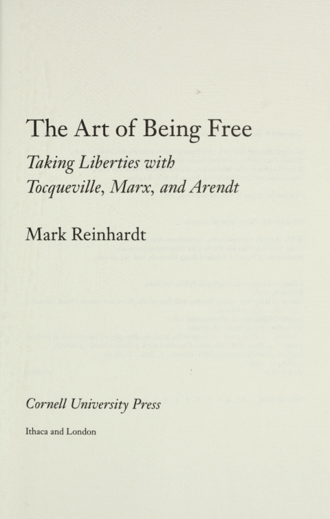 Cover image for book The Art of Being Free