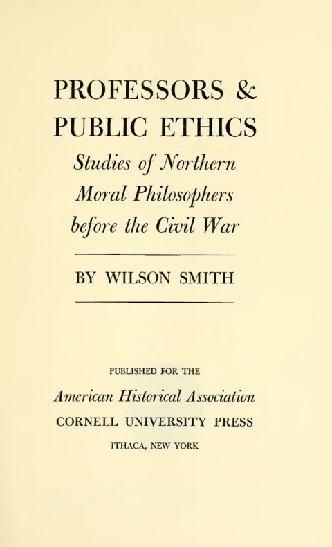Cover image for book Professors and Public Ethics