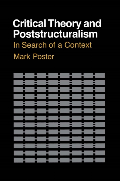 Cover image for book Critical Theory and Poststructuralism