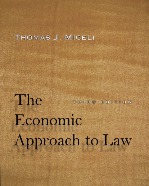 Cover image for book The Economic Approach to Law