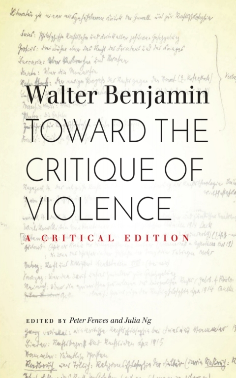 Cover image for book Toward the Critique of Violence