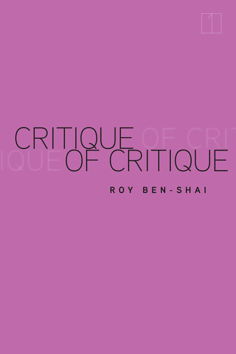 Cover image for book Critique of Critique
