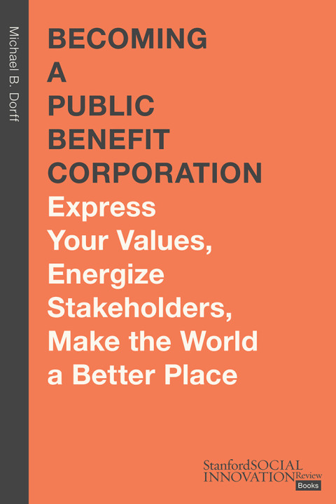 Cover image for book Becoming a Public Benefit Corporation