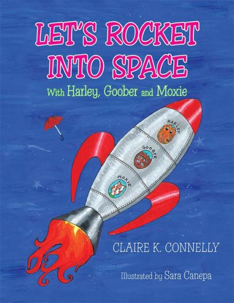 Cover image for book "Let's Rocket into Space"