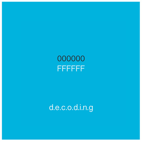Cover image for book 000000|Ffffff Decoding