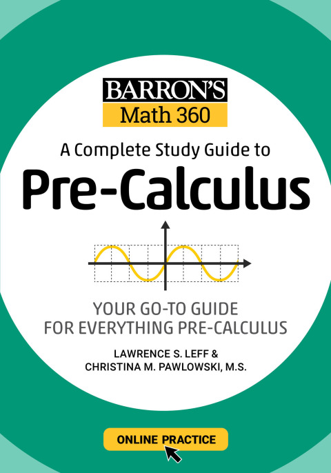 Cover image for book Barron's Math 360: A Complete Study Guide to Pre-Calculus with Online Practice