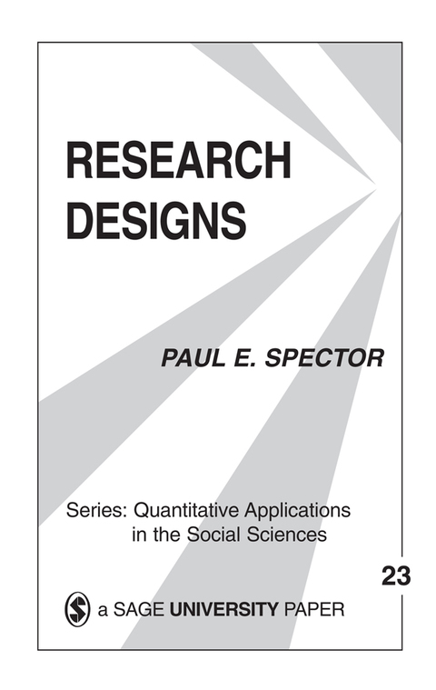 Cover image for book Research Designs