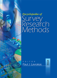 Cover image: Encyclopedia of Survey Research Methods 1st edition 9781412918084