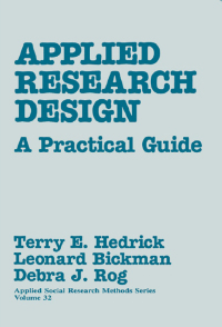 Cover image: Applied Research Design 1st edition 9780803932340