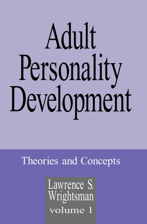 Cover image for book Adult Personality Development
