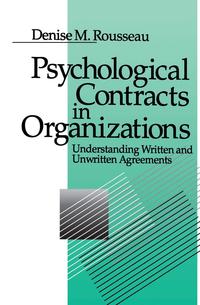 Cover image: Psychological Contracts in Organizations 1st edition 9780803971059